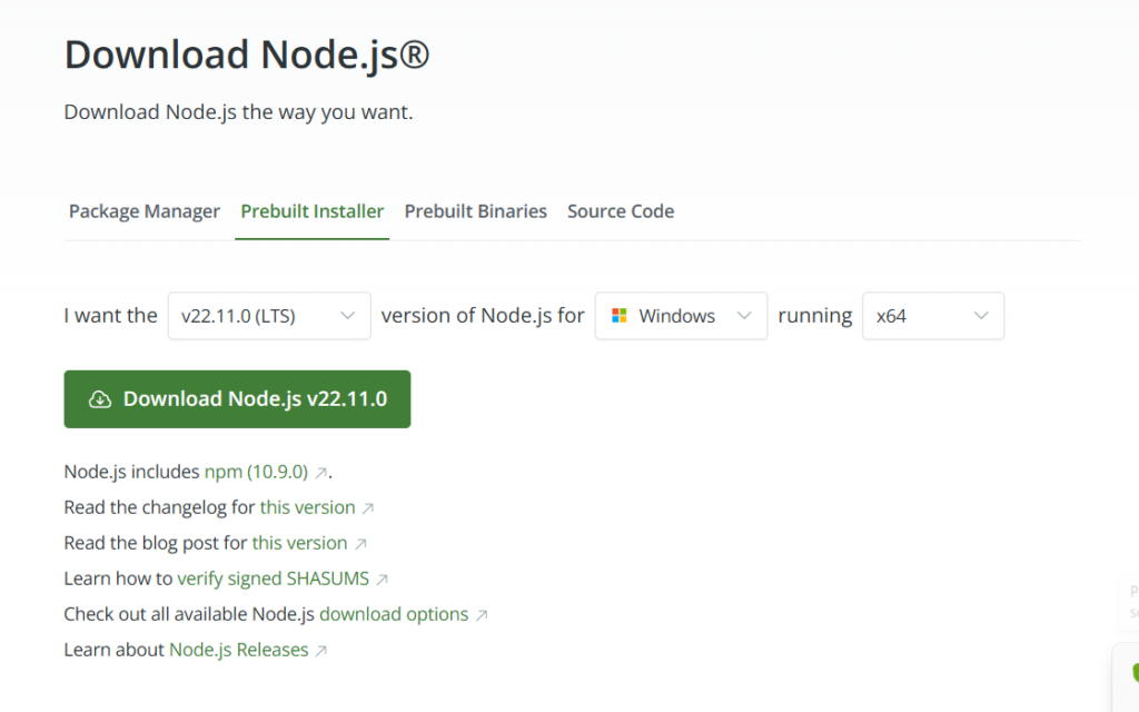 Giới thiệu và Cài đặt NodeJS cài đặt nodejs